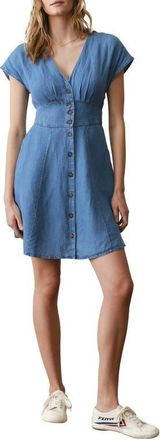Marine Layer Camila Denim Minidress in Light Wash at Nordstrom, Size X-Large