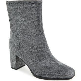 Aerosoles Miley Heeled Boot - Wide Width Available in Gunmetal Knit at Nordstrom Rack, Size 6.5