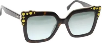 Fendi Pre-owned Accessories, female, Brown, Size: ONE SIZE Pre-owned Plastic Sunglasses