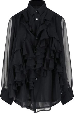 Comme Des Gar&ccedil;ons Ruffle shirt