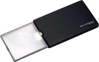 Eschenbach Porzellan Group Lupa De Bolsillo Luminosa Easy Pocky, Aumento : 3 Vez, Dimensiones 86 X 54 X 6 Mm