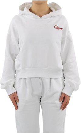 Follovers Short Hoody - Dames - Hoodies - Wit - S - Hoodies & sweatvesten