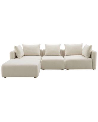 TOV Furniture Tov Furniture Hangover Linen 4Pc Modular Sectional