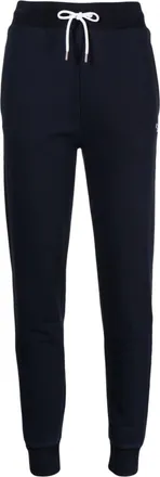 Maison Kitsuné drawstring-fastening cotton track pants - women - Cotton - M - Blue