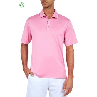 Con.Struct Regular Fit Solid Recycled Performance Golf Polo in Pink at Nordstrom, Size Xx-Large