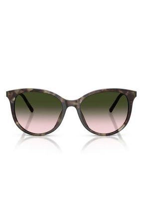 Dolce & Gabbana 55mm Phantos Sunglasses in Green Havana /Brown Green at Nordstrom