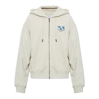 Off-white Hoodies & sweatvesten, Heren, Grijs, XL, Katoen, Arrow Hoodie