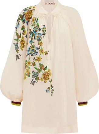 Alemais Dames, Jurken, Beige, Maat: 2XS