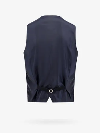 Tagliatore Virgin Wool Waistcoat - Navy