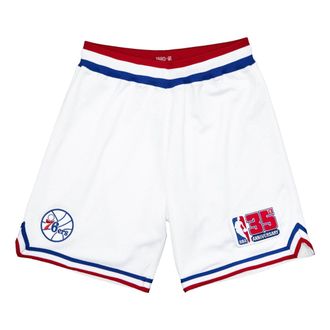 Mitchell & Ness NBA Authentic Shorts Philadelphia 76ers 1980-81 White ASHRSB19007-P76WHIT80