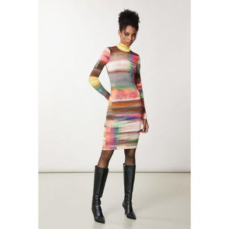 Patrizia Pepe Multicolor Polyester Casual Womens Dress