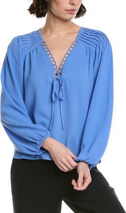 CeCe by Cynthia Steffe Cece V-Neck Pintuck Blouse