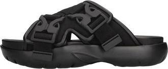 Bottega Veneta Snap Slide Sandal - Heren - Sandalen - Zwart - 42 EU - Leer - Schoenen
