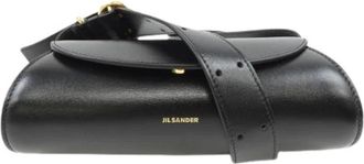 Jil Sander Pre-owned Belt Bags, male, Black, Size: ONE SIZE Pre-owned Cannolo Calf Bag