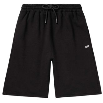 Off-white Off-white Off Stitch Skate Sweatshorts Zwart