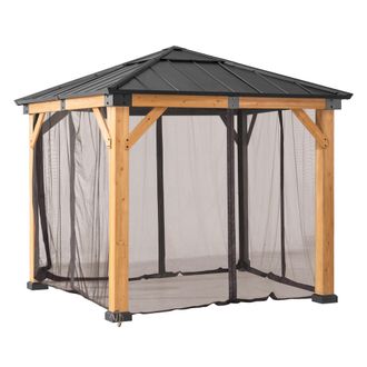 Sunjoy Direct Red Para Cenador De Madera De Cedro 273cm X 273cm