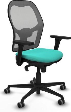 Piqueras y Crespo Piqueras Y Crespo - Jorquera sincro malla gris similpiel turquesa brazos 3D base nailon ruedas 65mm engomada