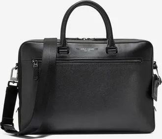 Cole Haan Mens Damon Briefcase - Black