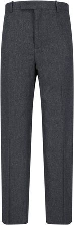 Jil Sander Tailored Straight-Leg Trousers with Zip and Button Closure