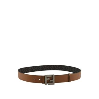 Fendi Belts, male, Brown, 90 CM, FF Squared Reversible Belt