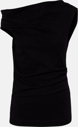 Dries Van Noten Asymmetric cotton top