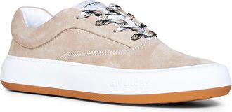 Givenchy Mens Sneakers New City Beige Suede Lamb Fur Trainers