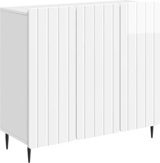 vidaXL Aparador Brillante 89 X 34,5 X 82 Cm Madera De Ingenier&iacute;a Vidaxl