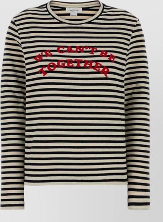 Alexander McQueen stretch cotton embroidered t-shirt