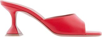 Amina Muaddi Nappa Red Lupita 70 Sandals