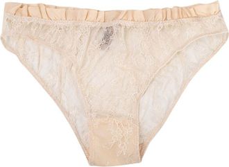 Carine Gilson Cream Lace Underwear Size M