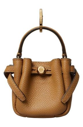 Tory Burch Romy Bucket Bag Charm in Tiramisu at Nordstrom