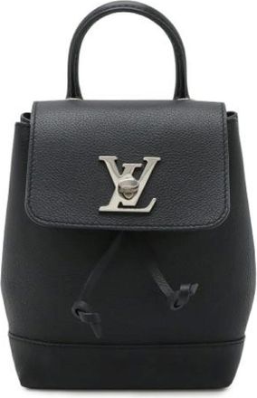 Louis Vuitton Pre-owned Backpacks, female, Black, Size: ONE SIZE Pre-owned Lockme Mini Backpack