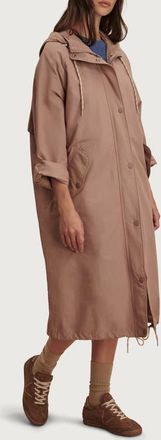 Varley Isla Lightweight Long Jacket in Brownie at Nordstrom, Size Xx-Small