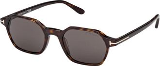 Tom Ford Joey-02 Zonnebril - Heren - Zonnebrillen - Bruin - 51 MM - Accessoires