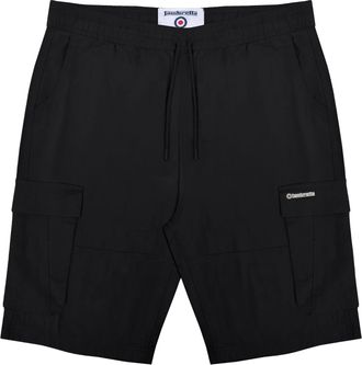Lambretta Heren Utility SS25 Cargo Shorts (Zwart)