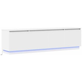 vidaXL Vidaxl - Mueble De Tv Con Led Blanco 180 X 38 X 49 Cm