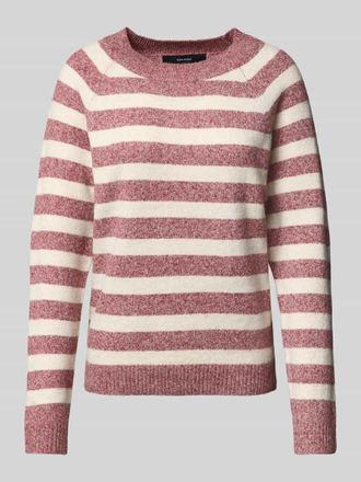 Vero Moda Regular Fit Pullover mit Rippbündchen Modell DOFFY in Rostrot, Größe XL