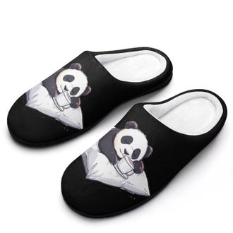 Generic Panda Bear Animal Sleep Womens Slippers Warm House Slippers Indoor House Shoes with Anti-Skid Rubber Sole