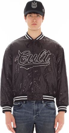Cult of Individuality Baseball Jacket In Black