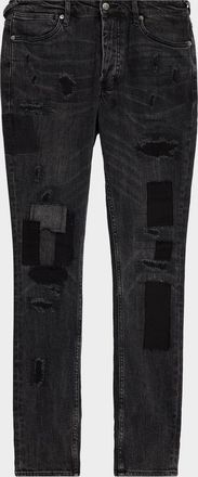 Ksubi Mens Neo-Nostalgia Van Winkle Led Rockstar Repair Skinny Jeans