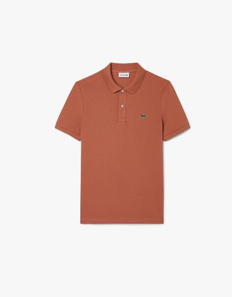 Lacoste Mens Slim-Fit L.12.12 Pique Polo Shirt - Red - Size: 34