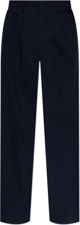Balmain Darted Broeken - Heren - Nette broeken - Blauw - S - Katoen - Broeken
