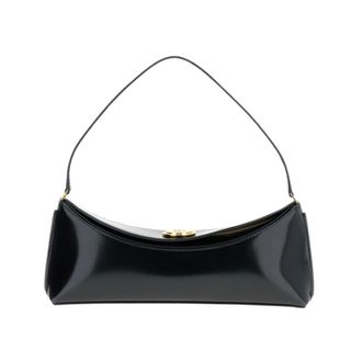 Jacquemus Shoulder Bags, female, Black, Size: ONE SIZE The Ovalo Clutch