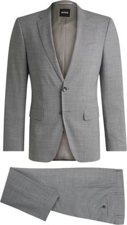HUGO BOSS Single Breasted Suit - Heren - Business pakken - Grijs - M - Kostuums
