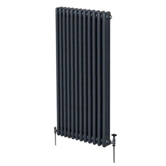 MonsterShop Traditional 3 Column Radiator - 1800 x 562mm - Anthracite Grey