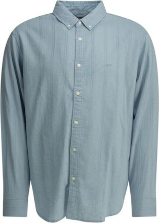 Levi's Authentiek Button-Down Overhemd - Heren - Casual Overhemden - Blauw - S - Katoen - Overhemden