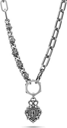 Police Ketting Mannen Crest - Heren - Kettingen - Grijs - ONE Size - Accessoires