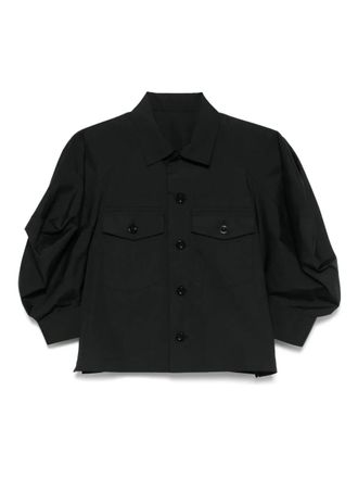 sacai poplin shirt - Black