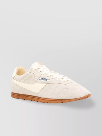 Autry suede and leather sneakers with padded collar