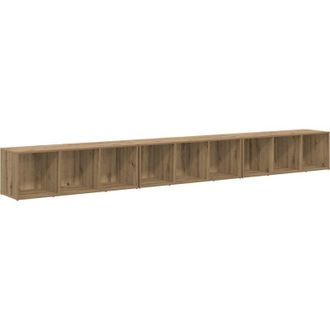 vidaXL Vidaxl - Gabinete De Tv 3 Pcs Roble Artisan 37 X 35 X 107.5 Cm